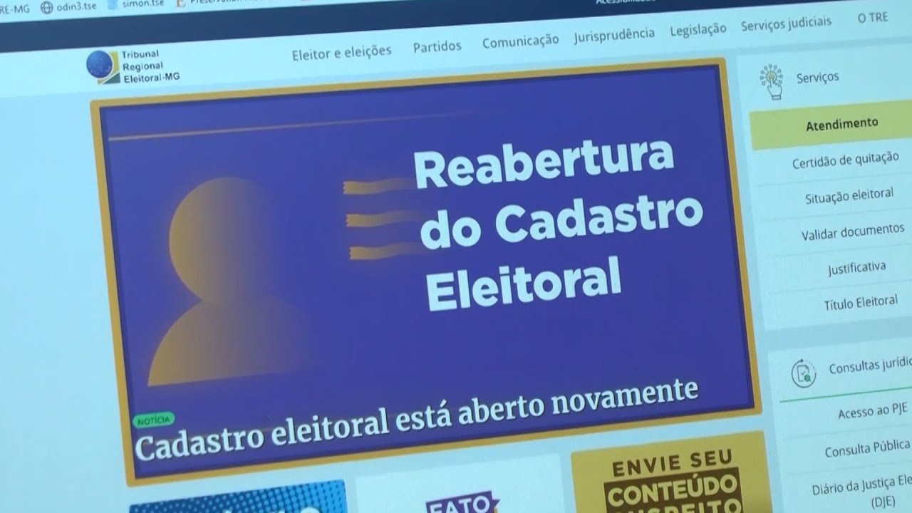 Cadastro eleitoral será reaberto na terça-feira (5/11)